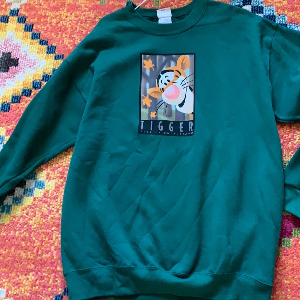 Disney Store Sweatshirt Forest Green Large